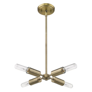 Acclaim Lighting - TP60022AB - Four Light Pendant - Perret - Aged Brass