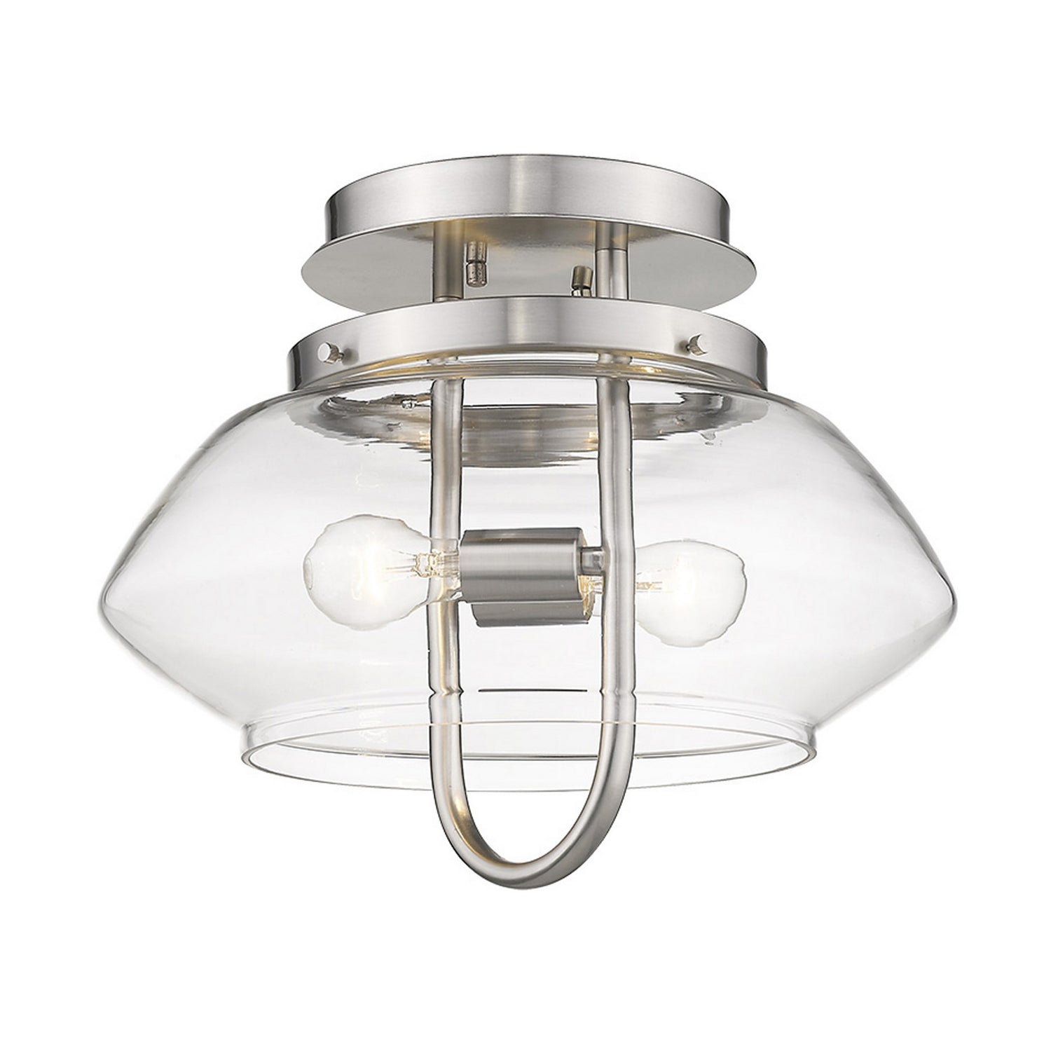 Acclaim Lighting - TP60061SN - Two Light Semi-Flush Mount - Garner - Satin Nickel