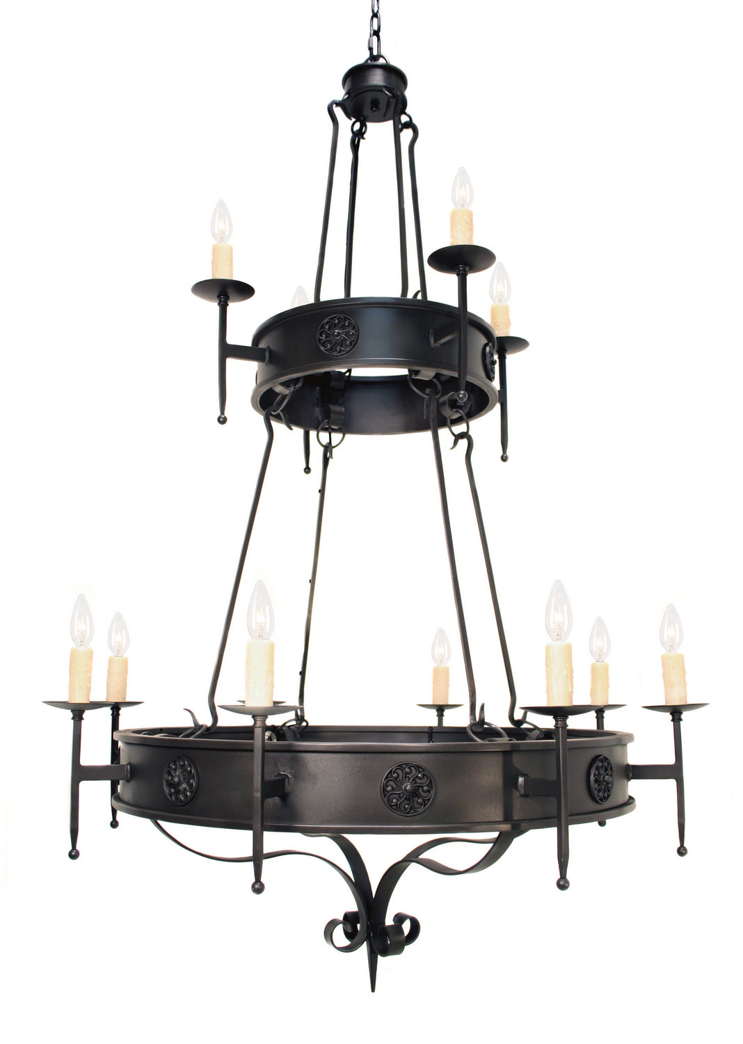 Meyda Tiffany - 115508 - 12 Light Chandelier - Lorenzo - French Bronze