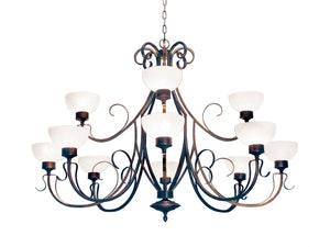 Meyda Tiffany - 119773 - Three Light Chandelier - Mirasol - Gilded Tobacco