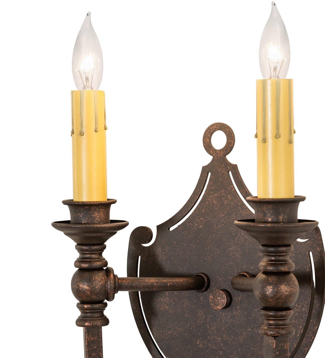 Meyda Tiffany - 120642 - Two Light Wall Sconce - Malta Crest - Gilded Tobacco