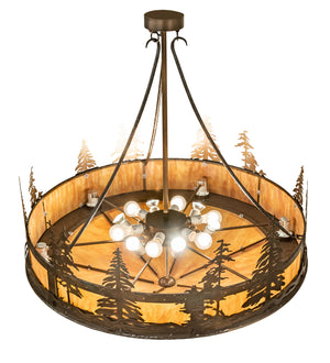 Meyda Tiffany - 204728 - 18 Light Pendant - Tall Pines - Antique Copper