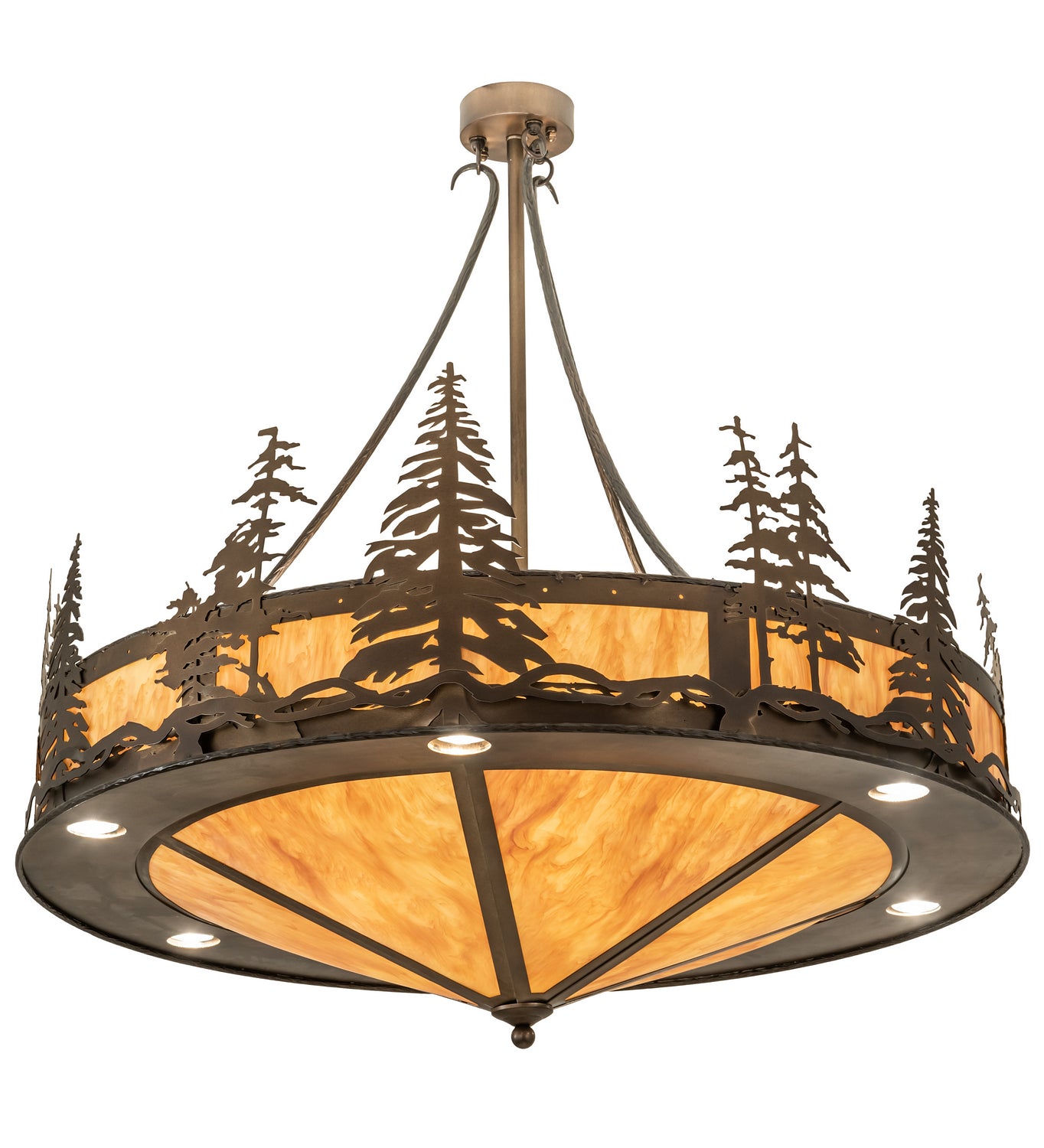 Meyda Tiffany - 204728 - 18 Light Pendant - Tall Pines - Antique Copper