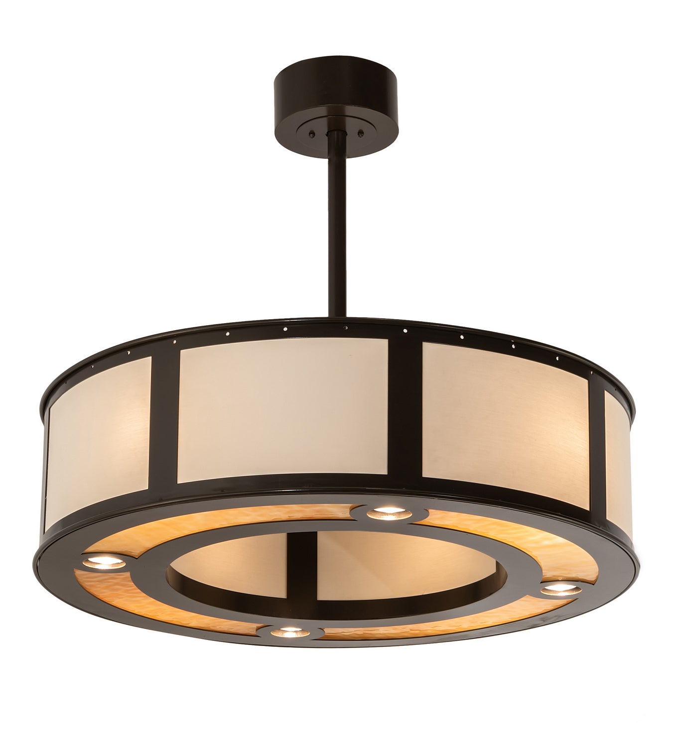 Meyda Tiffany - 205555 - Eight Light Pendant - Maplewood - Timeless Bronze