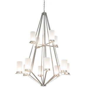 Meyda Tiffany - 211141 - 12 Light Chandelier - Galen - Nickel Powder Coat