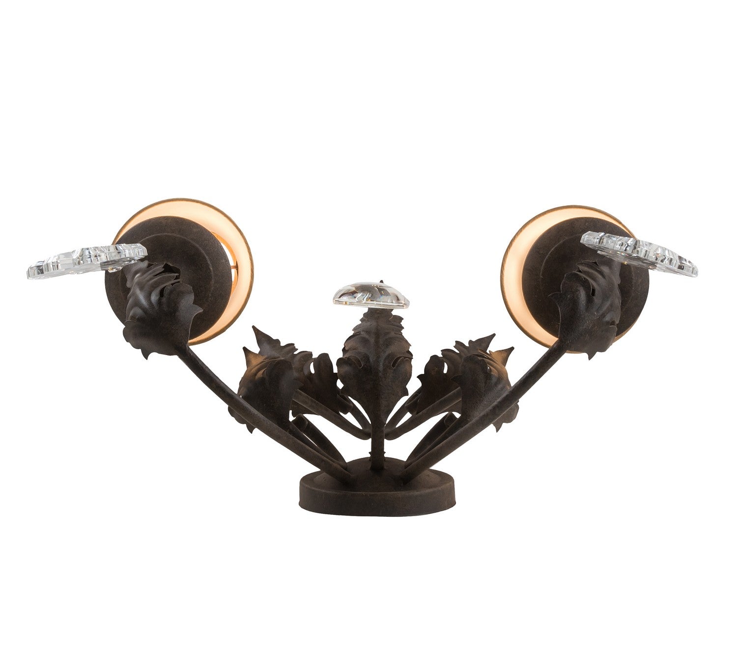 Meyda Tiffany - 211476 - Two Light Wall Sconce - French Elegance - Brass Tint