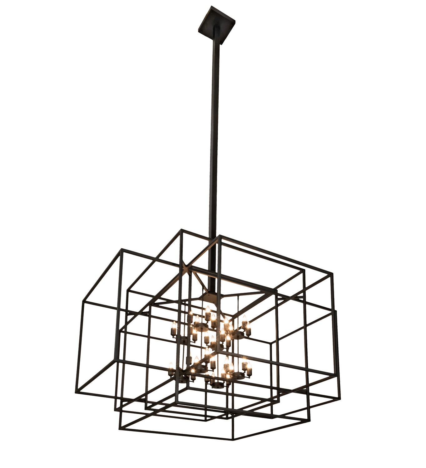 Meyda Tiffany - 211638 - 32 Light Pendant - Kitzi Box - Textured Black