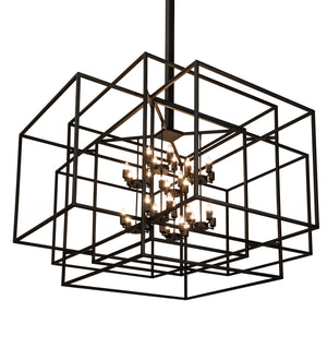 Meyda Tiffany - 211638 - 32 Light Pendant - Kitzi Box - Textured Black