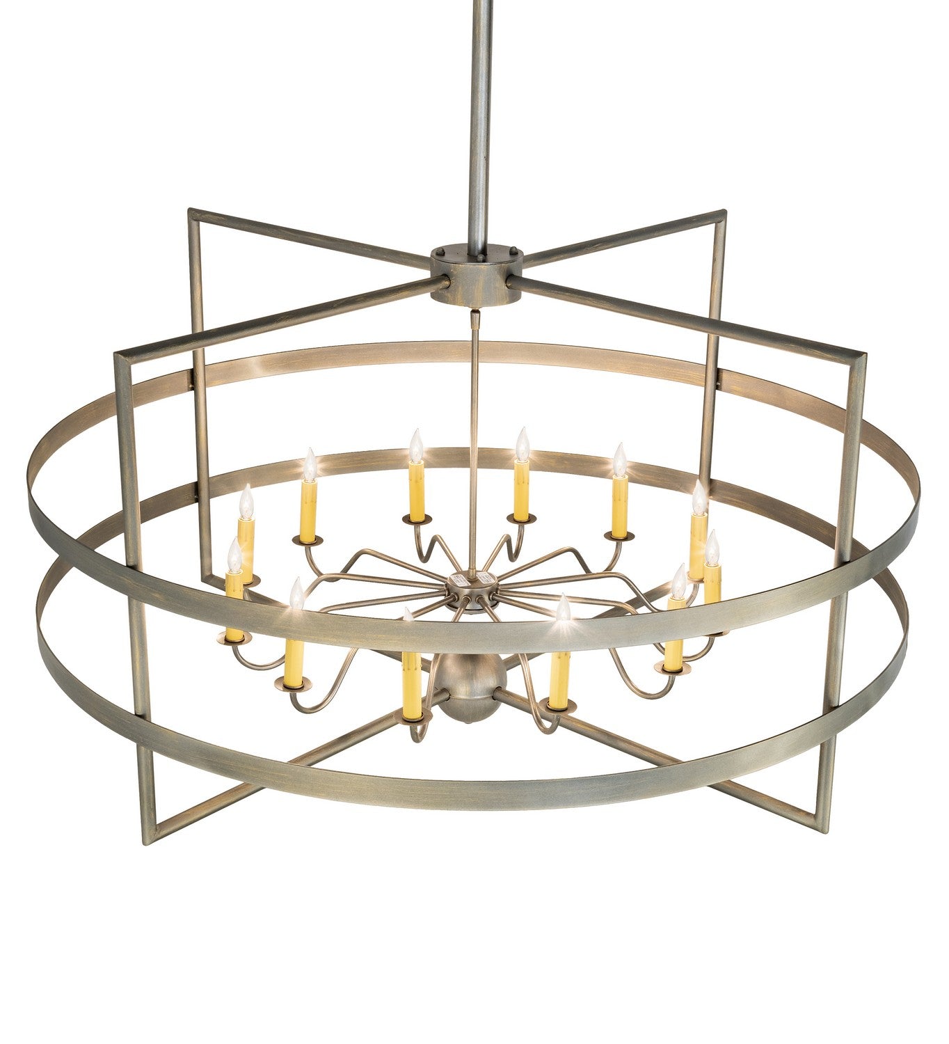 Meyda Tiffany - 212673 - 12 Light Chandelier - Aldari - Antique Brass