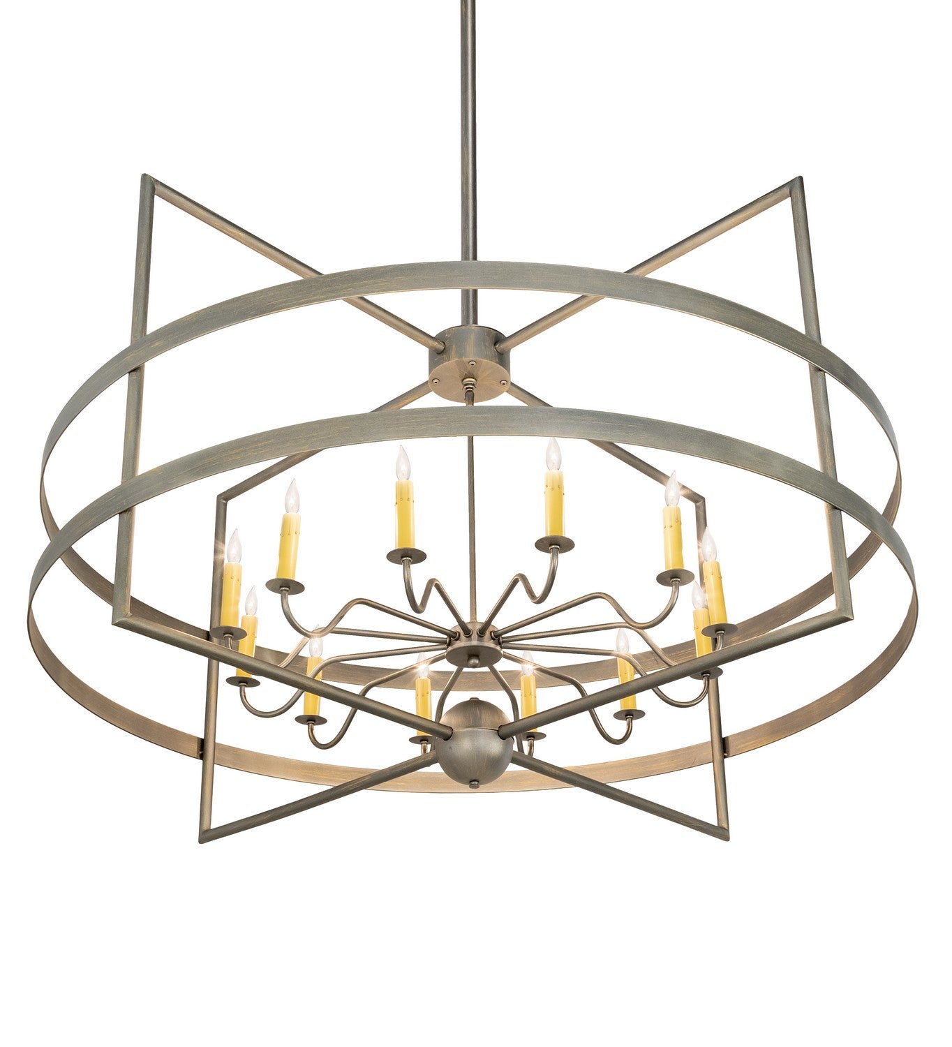 Meyda Tiffany - 212673 - 12 Light Chandelier - Aldari - Antique Brass