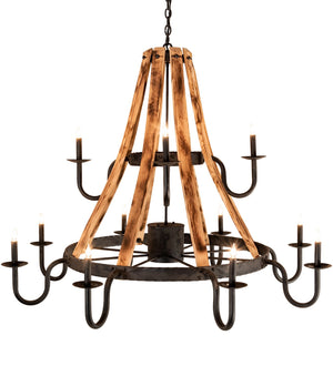 Meyda Tiffany - 213961 - 13 Light Chandelier - Barrel Stave - Costello Black