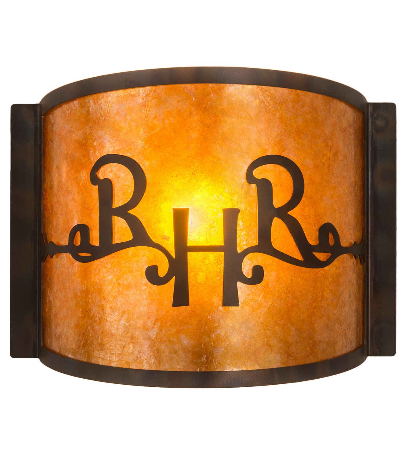 Meyda Tiffany - 213987 - One Light Wall Sconce - Ridin Hy Personalized - Dark Burnished Antique Copper