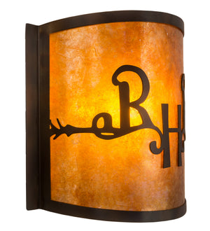 Meyda Tiffany - 213987 - One Light Wall Sconce - Ridin Hy Personalized - Dark Burnished Antique Copper