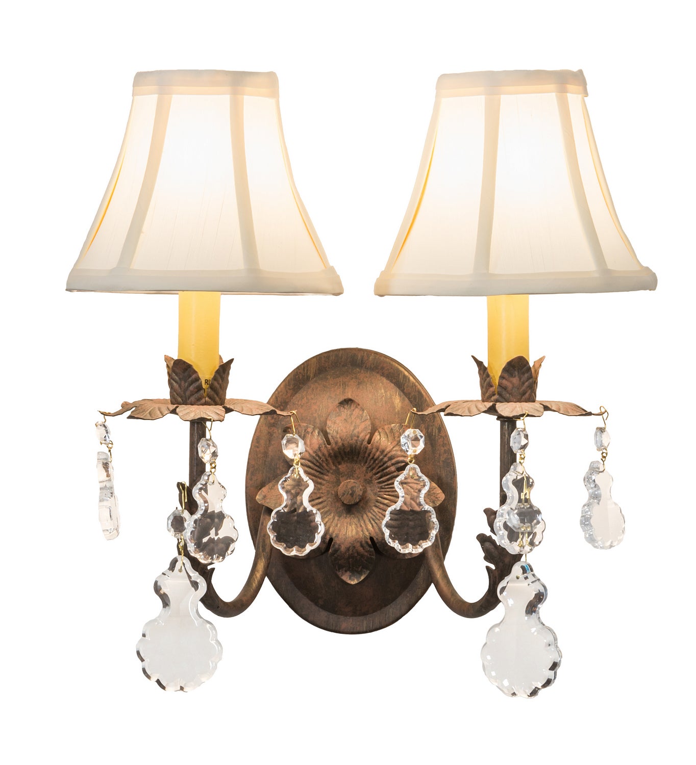 Meyda Tiffany - 214991 - Two Light Wall Sconce - Chantilly - Antique Copper