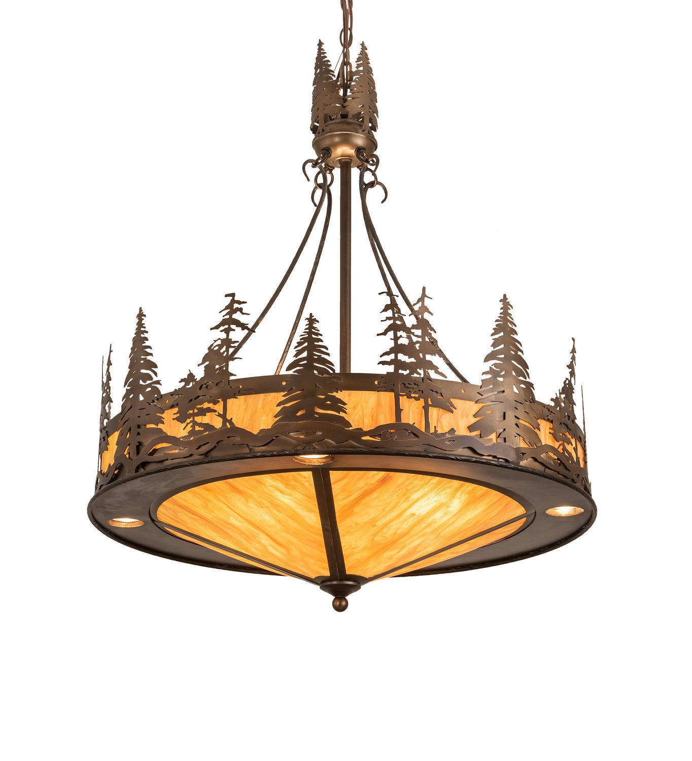 Meyda Tiffany - 215159 - 12 Light Pendant - Tall Pines - Antique Copper