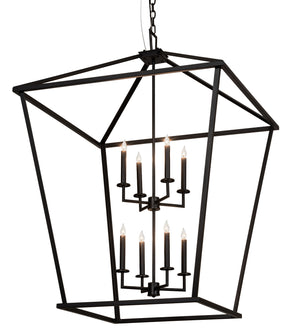 Meyda Tiffany - 215229 - Eight Light Pendant - Kitzi - Textured Black