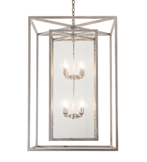 Meyda Tiffany - 215322 - Eight Light Pendant - Kitzi Box - Nickel Powder Coat