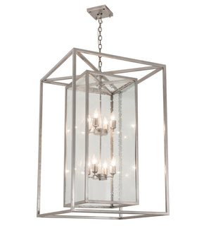 Meyda Tiffany - 215322 - Eight Light Pendant - Kitzi Box - Nickel Powder Coat