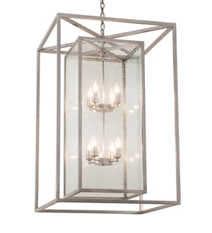 Meyda Tiffany - 215322 - Eight Light Pendant - Kitzi Box - Nickel Powder Coat