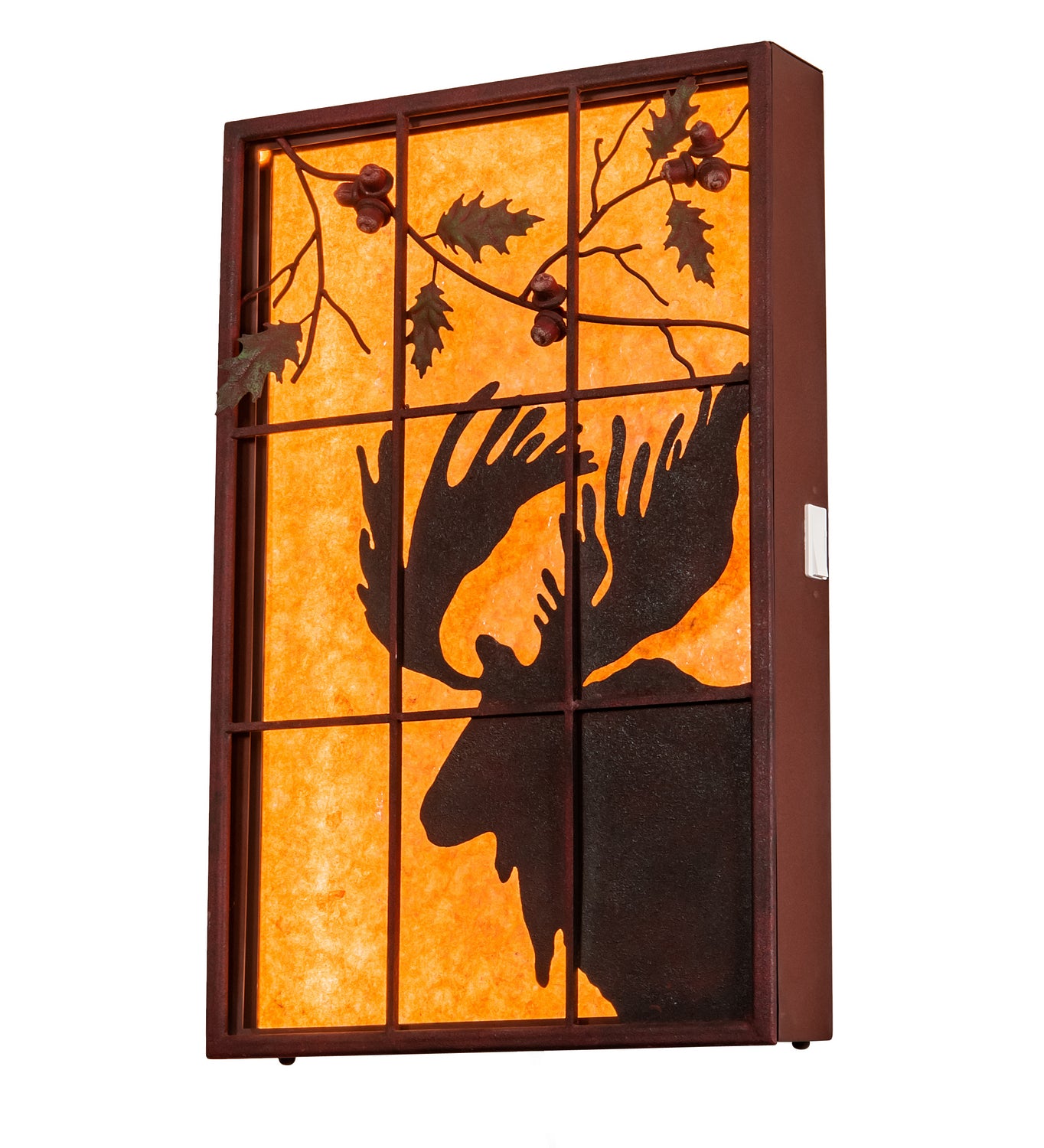 Meyda Tiffany - 216919 - Window - Moose - Red Rust With Hand Paint