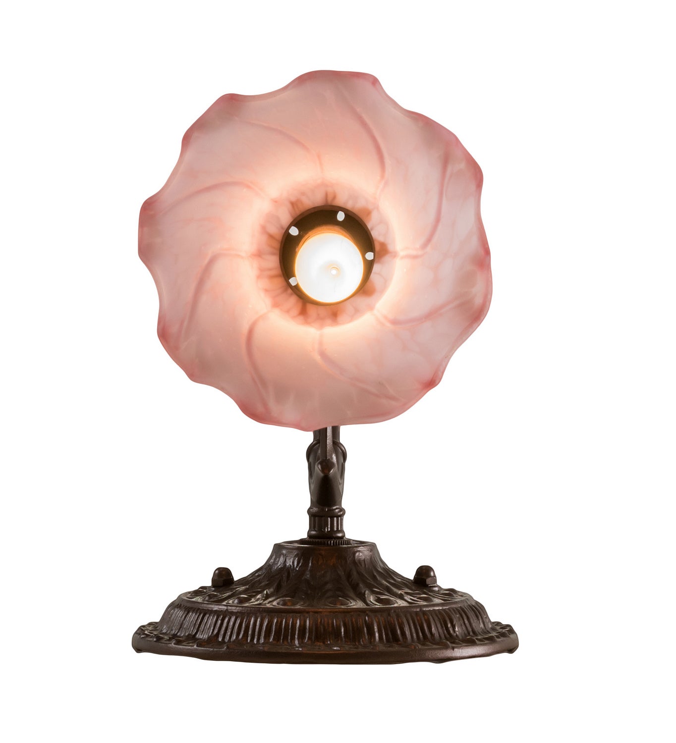 Meyda Tiffany - 216932 - One Light Wall Sconce - Pink Pond Lily - Mahogany Bronze