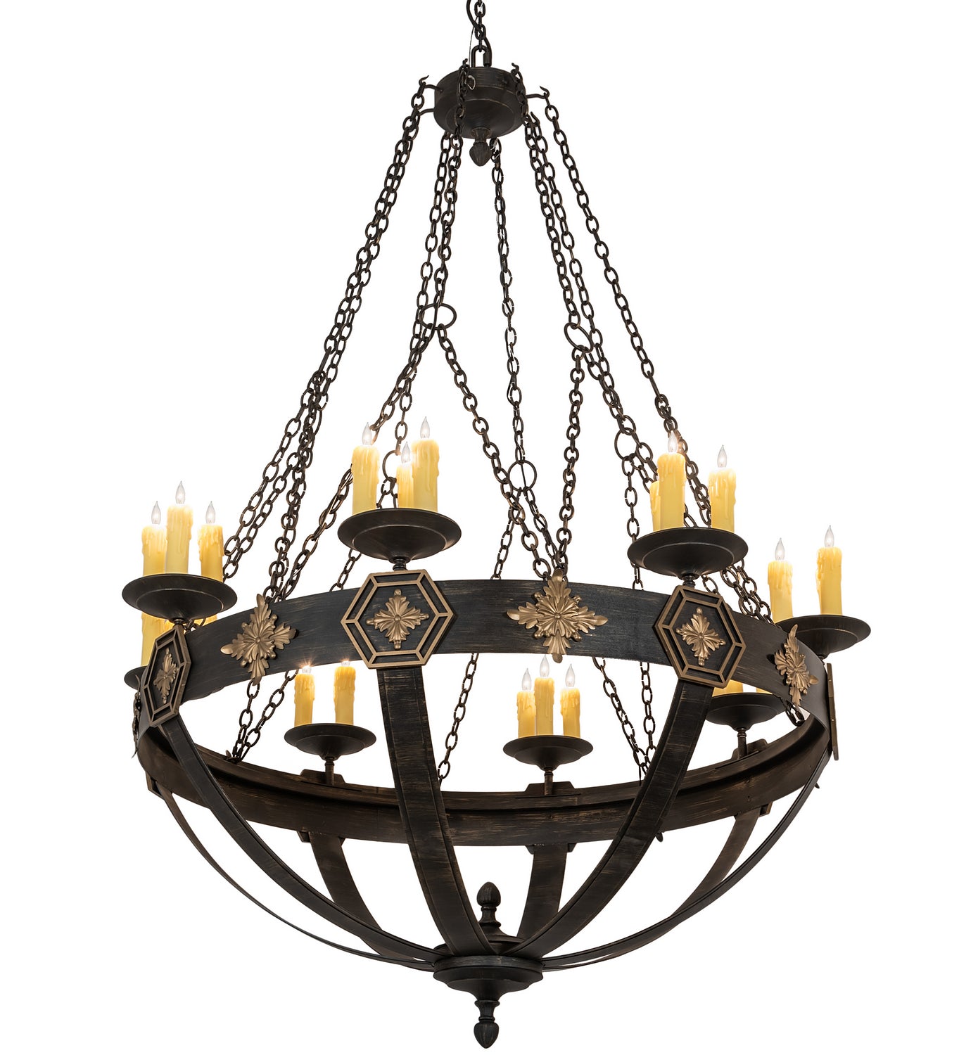 Meyda Tiffany - 217800 - 24 Light Chandelier - Neapolis - Flemish W/ Relief