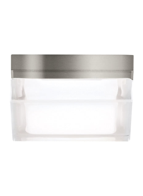 Visual Comfort Modern - 700BXSS-LED3 - LED Flush Mount - Boxie - Satin Nickel