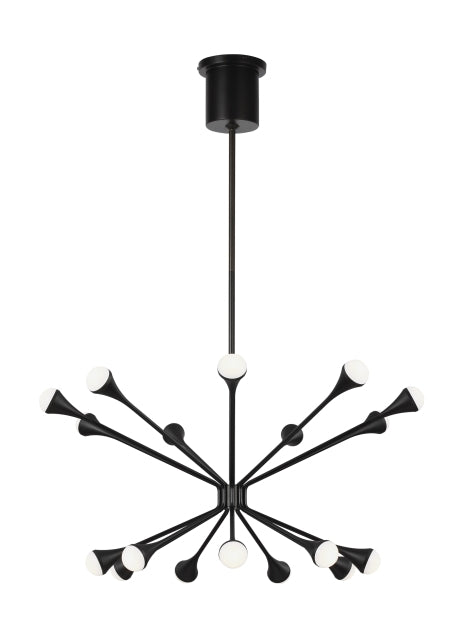 Visual Comfort Modern - 700LDY18B-LED930 - LED Chandelier - Lody - Matte Black