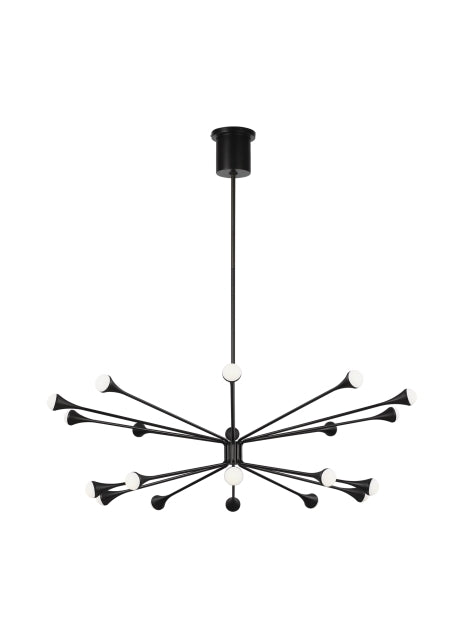 Visual Comfort Modern - 700LDY20B-LED930 - LED Chandelier - Lody - Matte Black