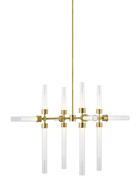 Visual Comfort Modern - 700LNG12NB-LED930 - LED Chandelier - Linger - Natural Brass