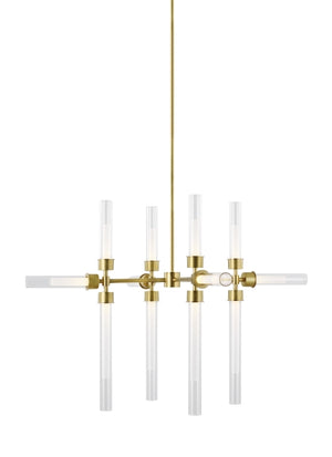 Visual Comfort Modern - 700LNG12NB-LED930 - LED Chandelier - Linger - Natural Brass