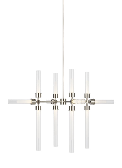 Visual Comfort Modern - 700LNG12N-LED930 - LED Chandelier - Linger - Polished Nickel