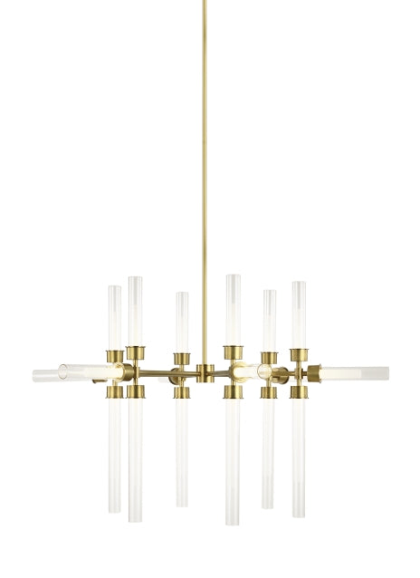 Visual Comfort Modern - 700LNG18NB-LED930 - LED Chandelier - Linger - Natural Brass