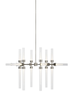 Visual Comfort Modern - 700LNG18N-LED930 - LED Chandelier - Linger - Polished Nickel