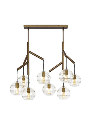 Visual Comfort Modern - 700SDNMPL2CR - Eight Light Chandelier - Sedona - Aged Brass