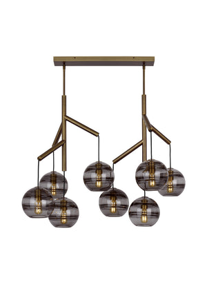 Visual Comfort Modern - 700SDNMPL2KR - Eight Light Chandelier - Sedona - Aged Brass