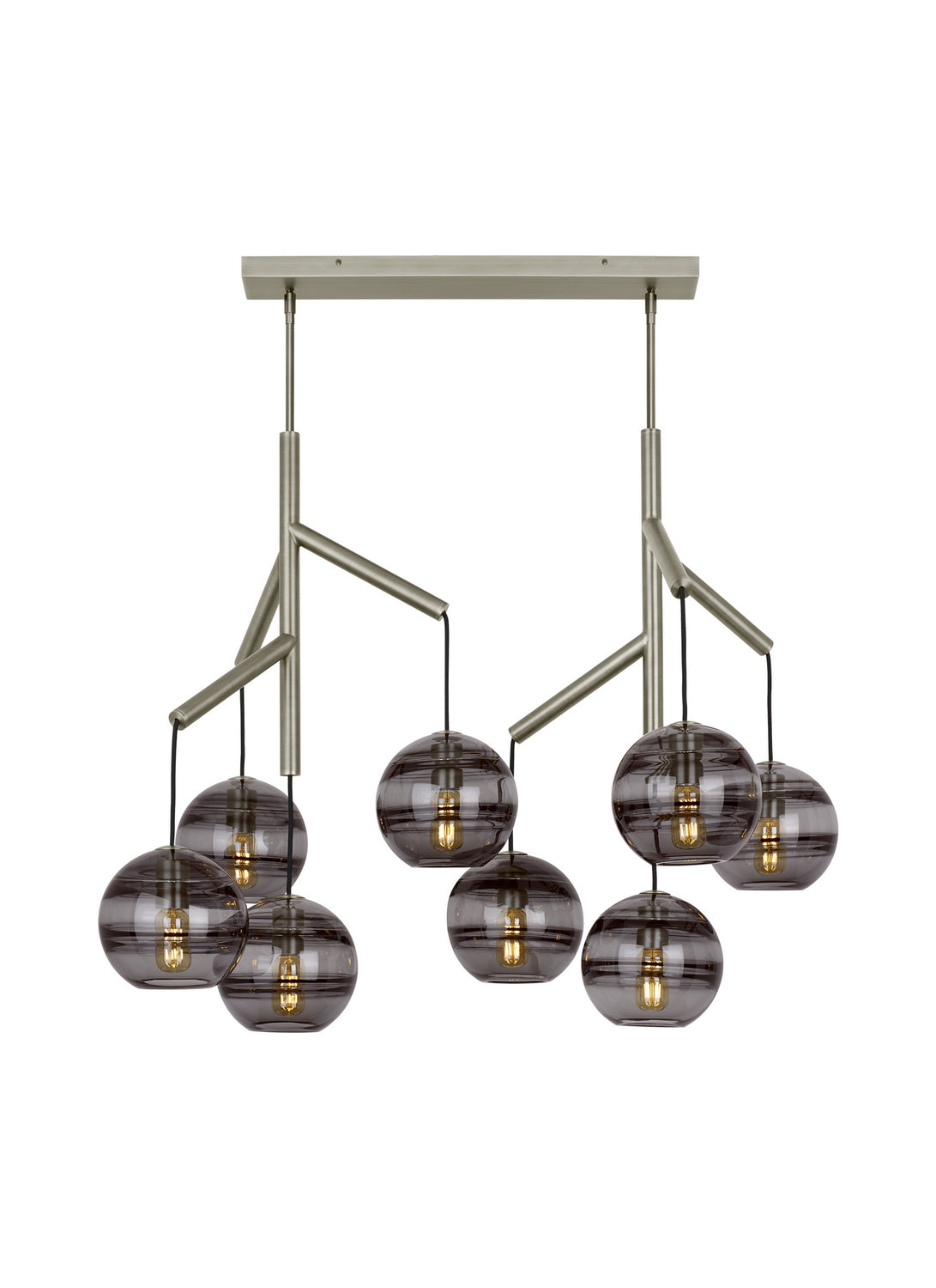 Visual Comfort Modern - 700SDNMPL2KS - Eight Light Chandelier - Sedona - Satin Nickel