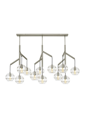 Visual Comfort Modern - 700SDNMPL3CS-LED927 - LED Chandelier - Sedona - Satin Nickel