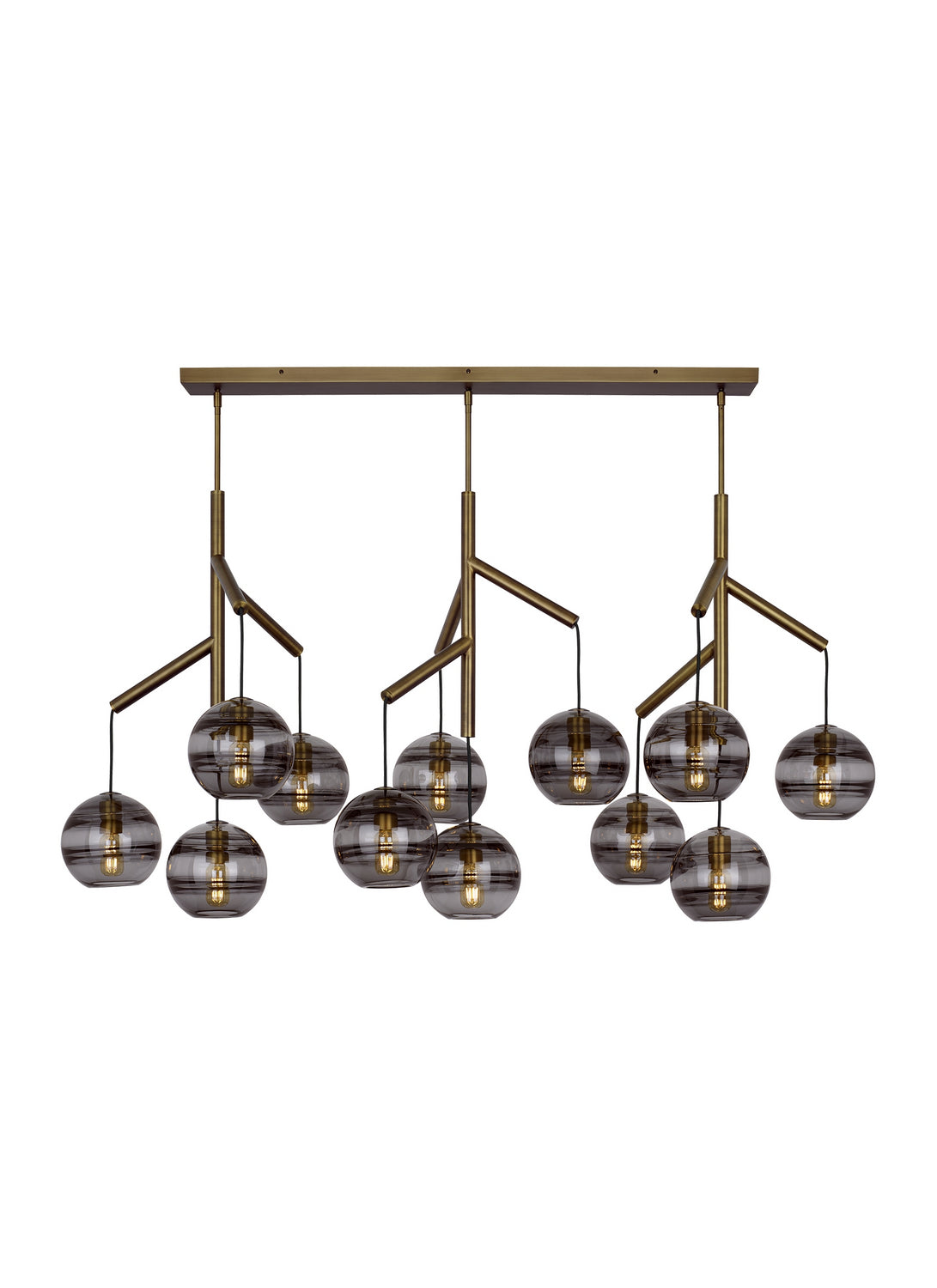 Visual Comfort Modern - 700SDNMPL3KR-LED927 - LED Chandelier - Sedona - Aged Brass