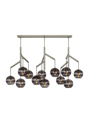 Visual Comfort Modern - 700SDNMPL3KS - 12 Light Chandelier - Sedona - Satin Nickel