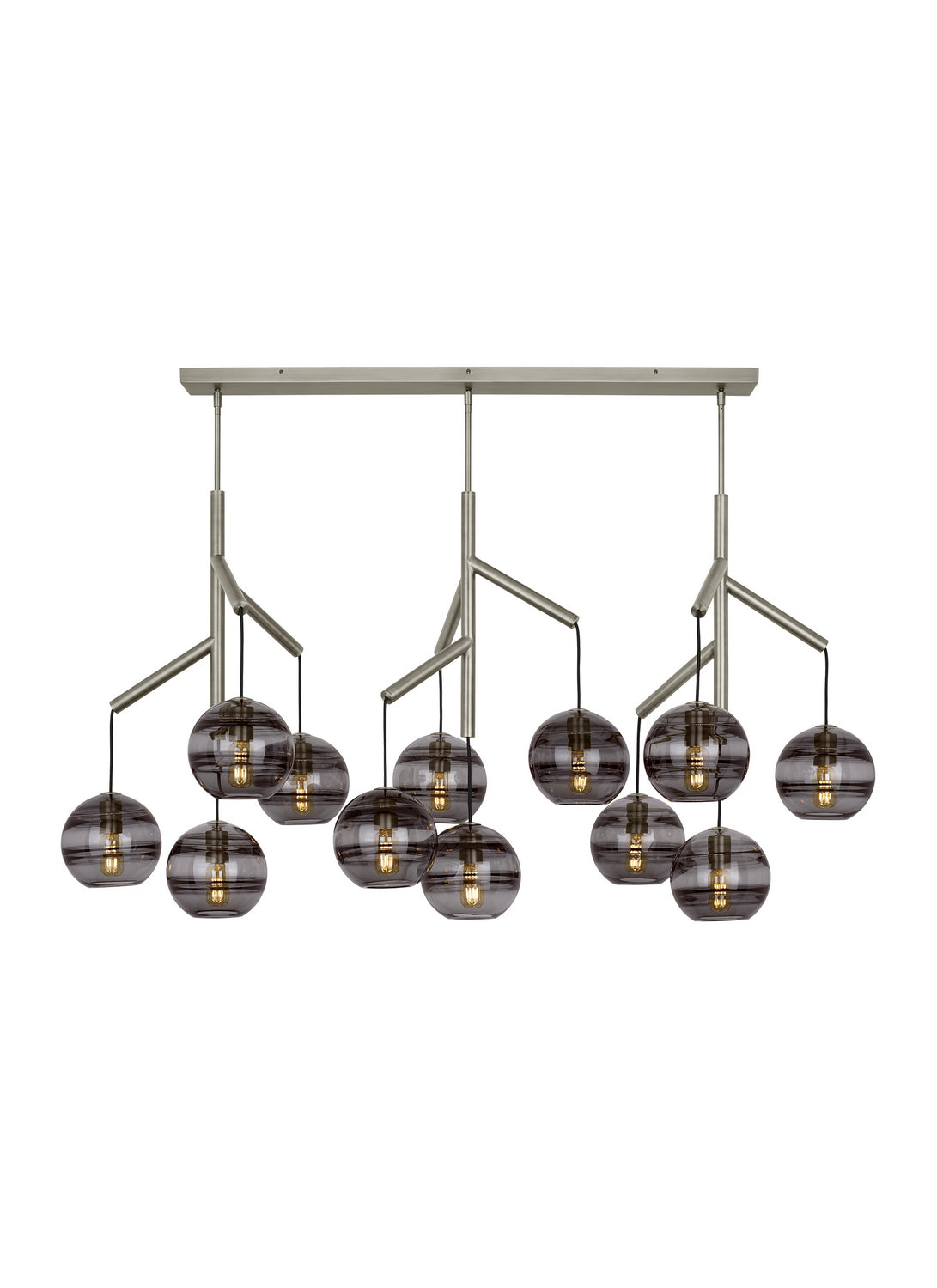 Visual Comfort Modern - 700SDNMPL3KS-LED927 - LED Chandelier - Sedona - Satin Nickel