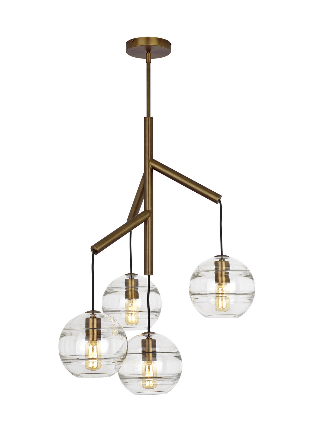 Visual Comfort Modern - 700SDNMPR1CR-LED927 - LED Chandelier - Sedona - Aged Brass