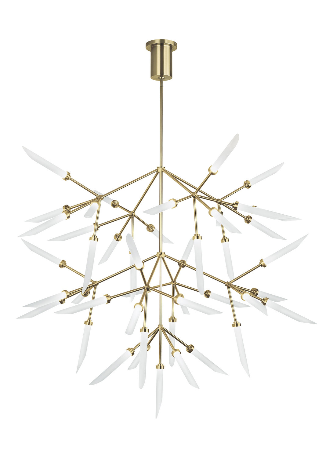 Visual Comfort Modern - 700SPRGFR-LED927 - LED Chandelier - Spur - Aged Brass