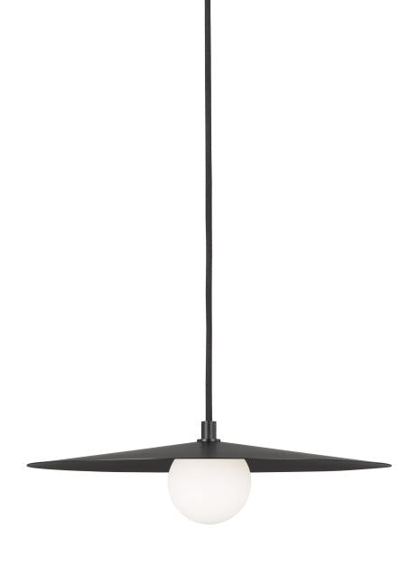 Visual Comfort Modern - 700TDPRLB - One Light Pendant - Pirlo - Matte Black