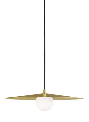 Visual Comfort Modern - 700TDPRLR - One Light Pendant - Pirlo - Aged Brass