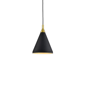 Kuzco Lighting - 492710-BK/GD - One Light Pendant - Dorothy - Black With Gold Detail