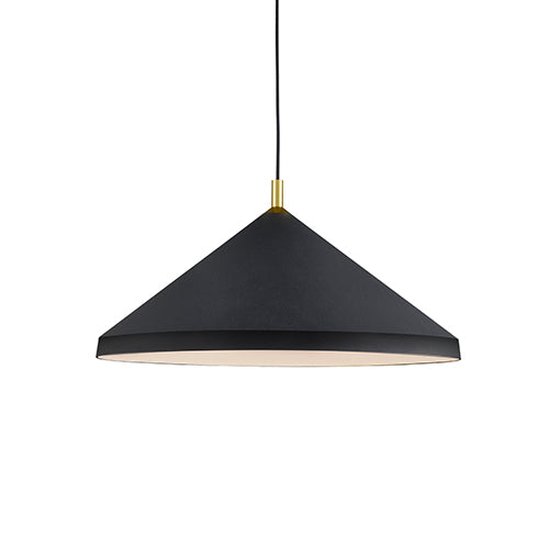 Kuzco Lighting - 493126-BK/GD - One Light Pendant - Dorothy - Black With Gold Detail