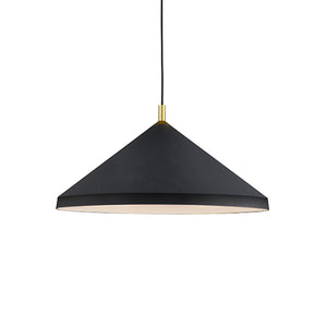 Kuzco Lighting - 493126-BK/GD - One Light Pendant - Dorothy - Black With Gold Detail