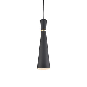 Kuzco Lighting - 493206-BK/GD - One Light Pendant - Vanderbilt - Black With Gold Detail