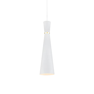 Kuzco Lighting - 493206-WH/GD - One Light Pendant - Vanderbilt - White With Gold Detail